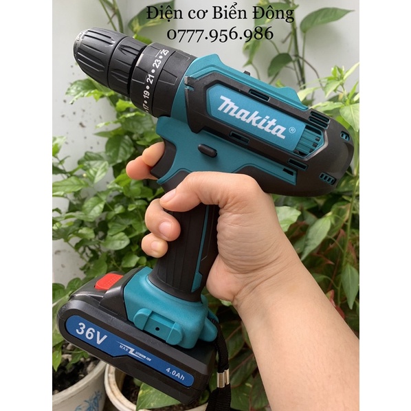 🔥FREESHIP🔥 Tặng đầy đủ phụ kiện Máy khoan pin Bêtông cầm tay MAKITA 36V Thái Lan