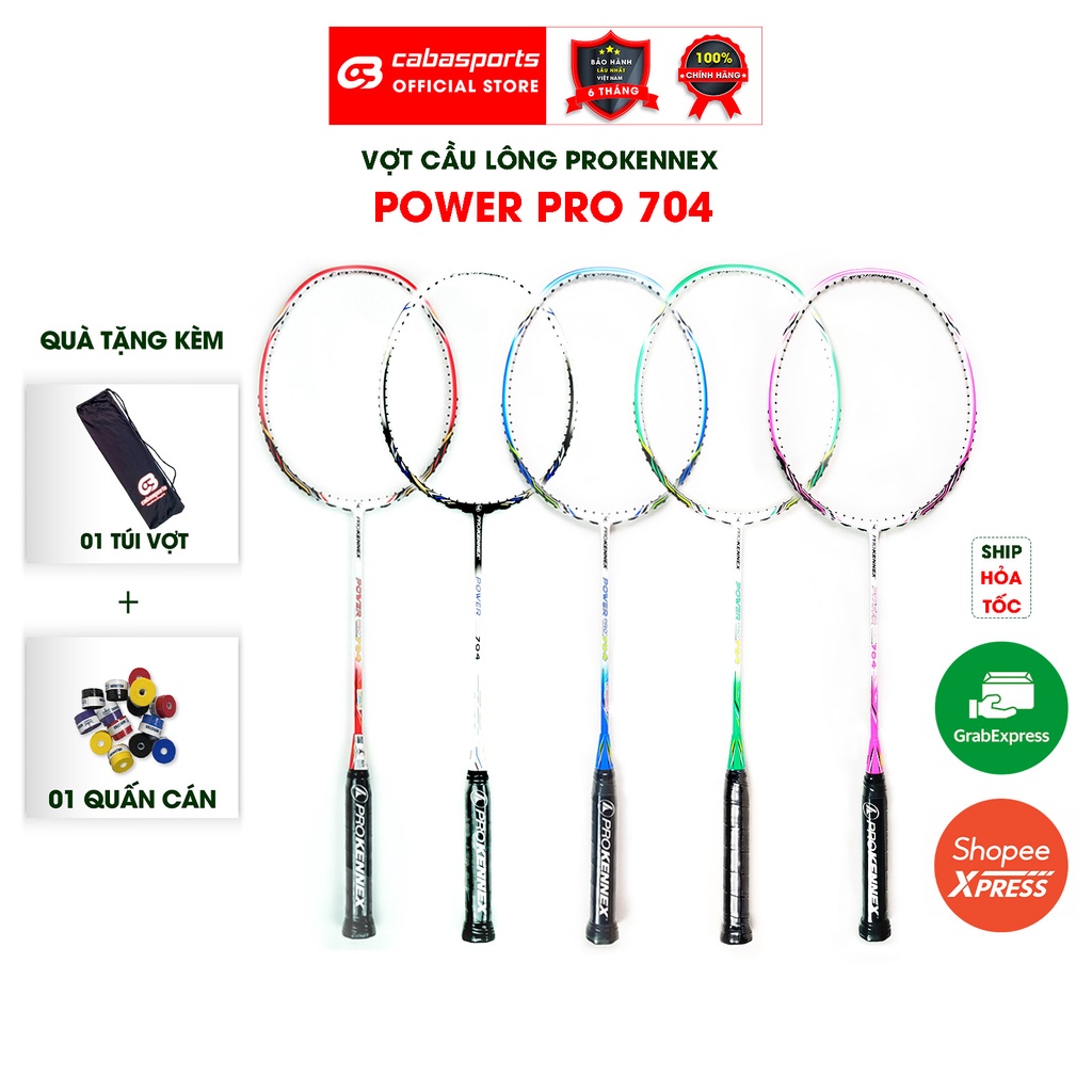Vợt cầu lông Prokennex POWER PRO 704 giá rẻ chính hãng carbon công thủ toàn diện
