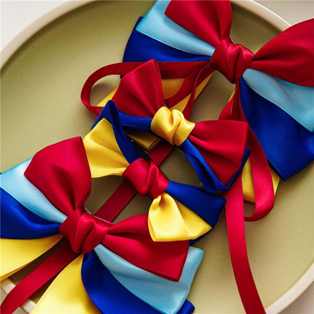 Kẹp Tóc Hình Chữ U Bằng Vải Satin Màu Trắng Dễ Thương