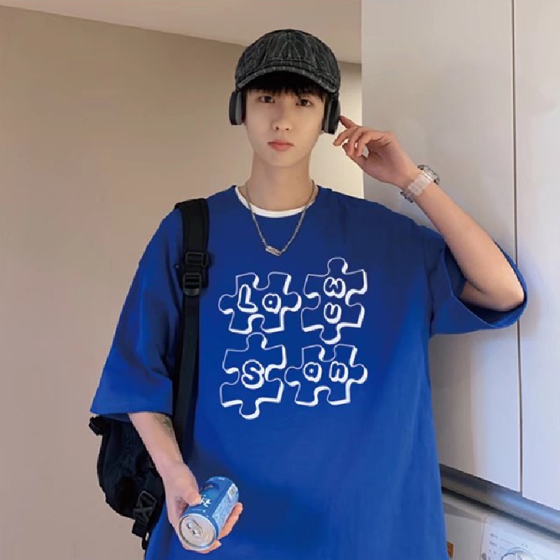 Áo Thun Tay Ngắn Dáng Rộng In Chữ Phong Cách Hip Hop Hàn Quốc Thời Trang Mùa Hè Cho Nam Và Nữ size M-5XL