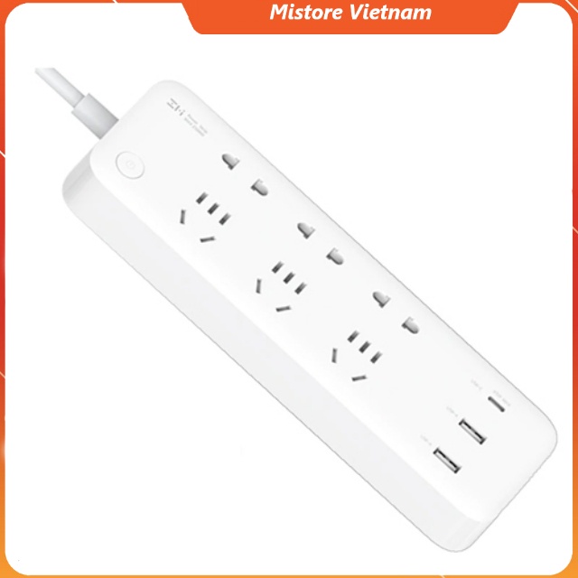 Ổ cắm Xiaomi ZMI Power Strip 6 cổng 2 USB CX05 sạc nhanh 18w