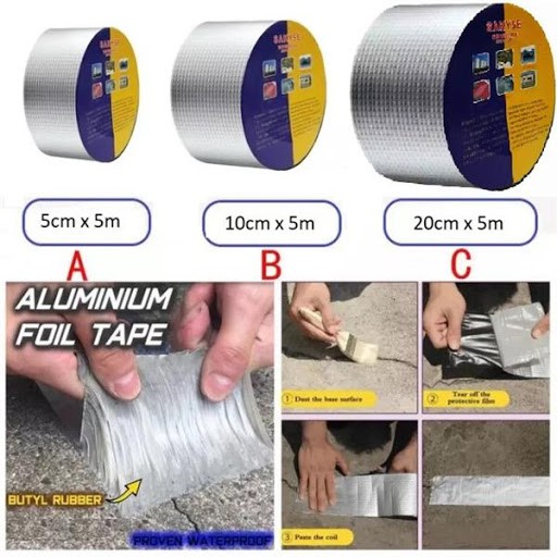 Băng Keo Chống Thấm Nhật Bản Sakyse chống thấm trên mọi bề mặt mái tôn trần sàn xịt, Miếng Dán Chống Thấm Dột