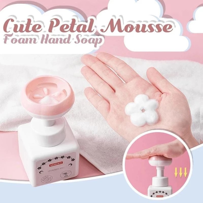 Bình nước rửa tay tạo bọt hình bông hoa độc đáo sử dụng trong gia đình 250ml