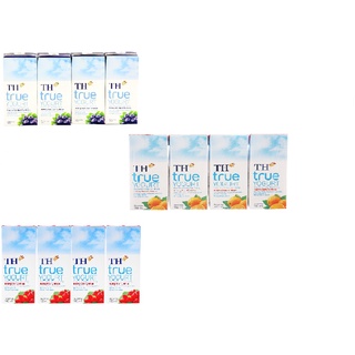 Lốc 4 hộp 180ml x 4 sữa chua uống TH TRUE YOGURT 180ml vị cam / dâu / việt quất
