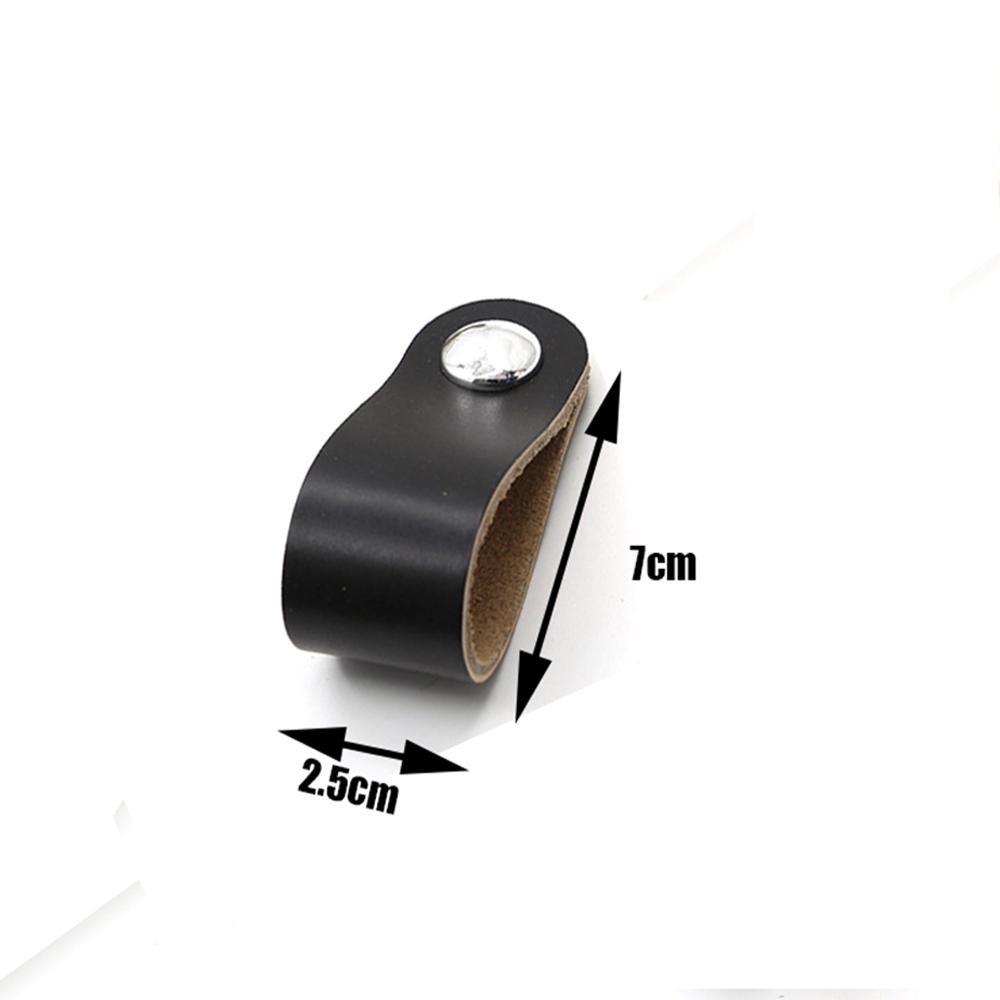 Tay Nắm Ngăn Kéo Tủ Bằng Da Màu Trơn Trang Trí Nội Thất