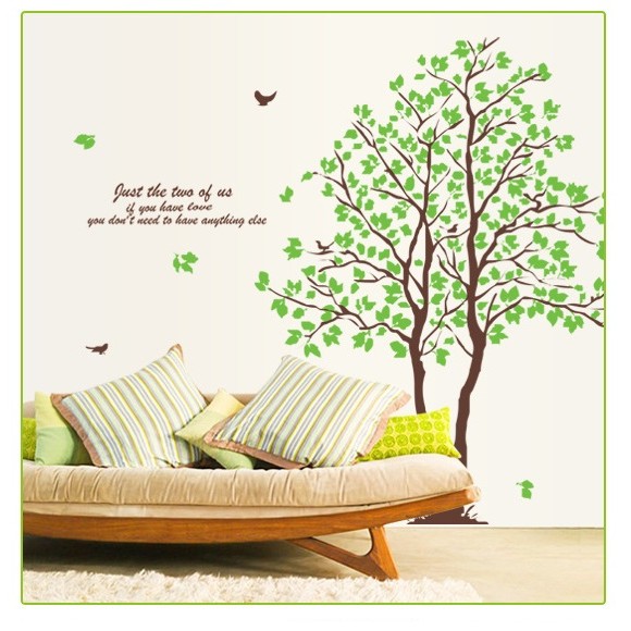 Decal dán tường Cây dán 6 kiểu - DCX005