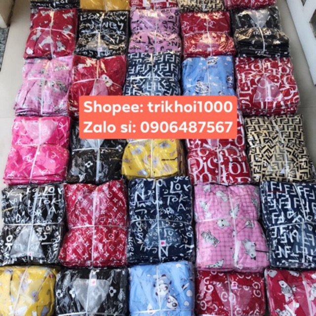 (FREE SHIP) Sỉ 10 bộ pijama kate thái 40-62kg