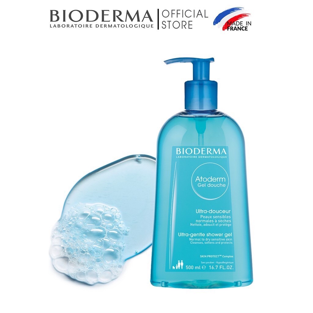 Gel tắm làm dịu và bảo vệ da khô, nhạy cảm Bioderma Atoderm Gel Douche
