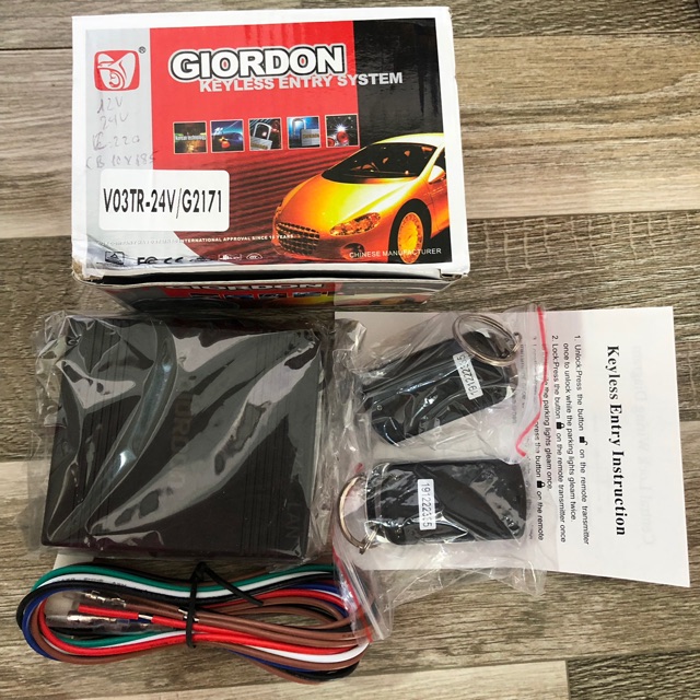 Sản phẩm gia đình làm: Phụ tùng ô tô/ combo 10 bộ khiển cửa VO3TR-12V+24V/G2171