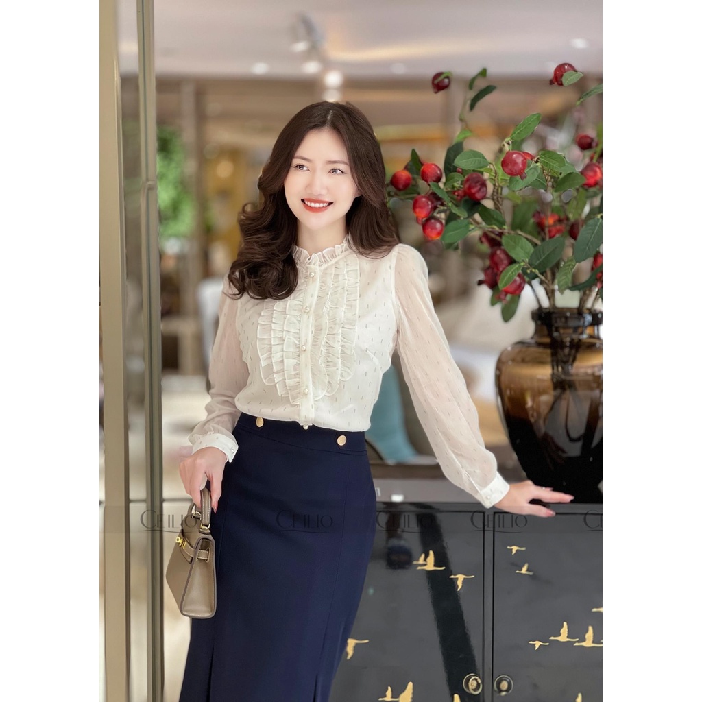 Sơ mi thiết kế SM76 trắng