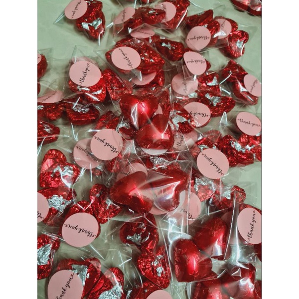 Set 100 viên socola tim nhiều màu