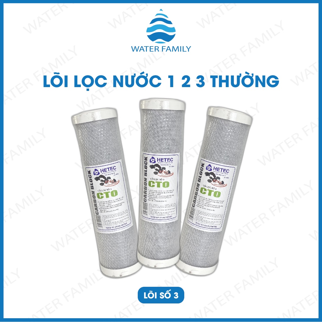 Bộ 3 lõi lọc nước 1,2,3 Chính hãng, sử dụng tất cả máy lọc nước Kangaroo, Karofi, Sunhouse, AquA chính hãng
