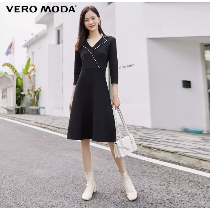SALE OFF CHÍNH HÃNG váy len dệt kim Vero Moda