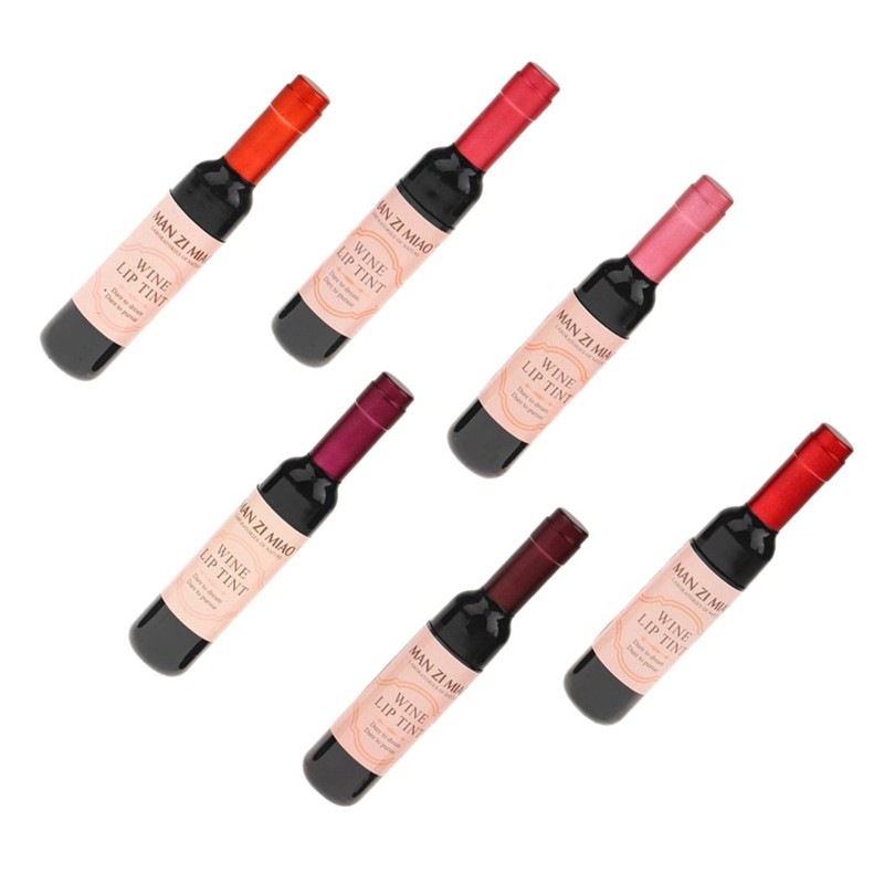 (Hàng Mới Về) Son Kem Lì Chống Nước Lâu Phai Thiết Kế Vỏ Son Hình Chai Rượu Vang Độc Đáo | BigBuy360 - bigbuy360.vn