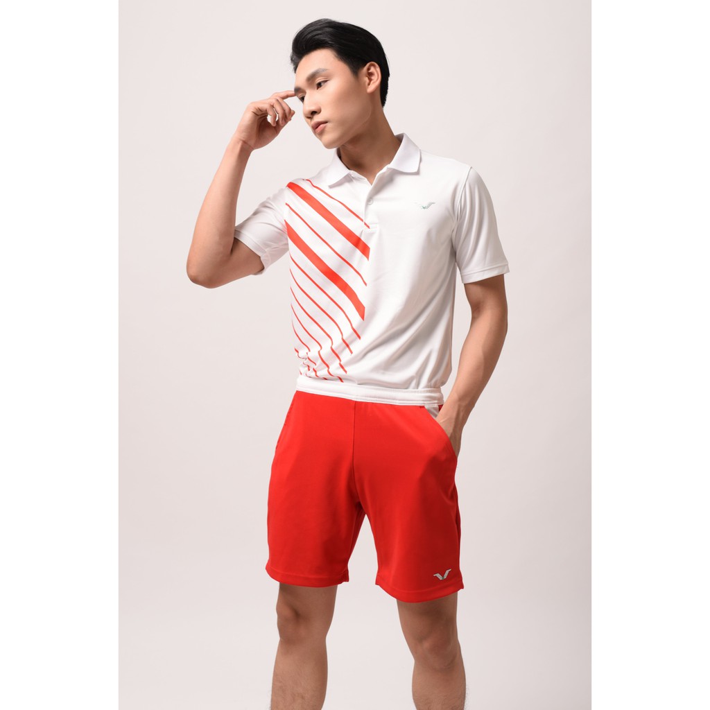 Áo Cầu Lông Nam Cổ Trụ AVP06 Vina Sport- Lapi VN Áo Tập Gym Tennis , Chất Thun Thấm Hút Mồ Hôi, Thoáng Mát, Full Size