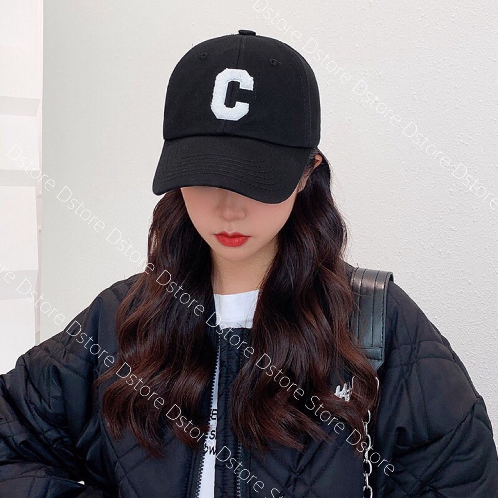 Mũ lưỡi trai thêu chữ C phong cách Hàn Quốc trẻ trung thời trang