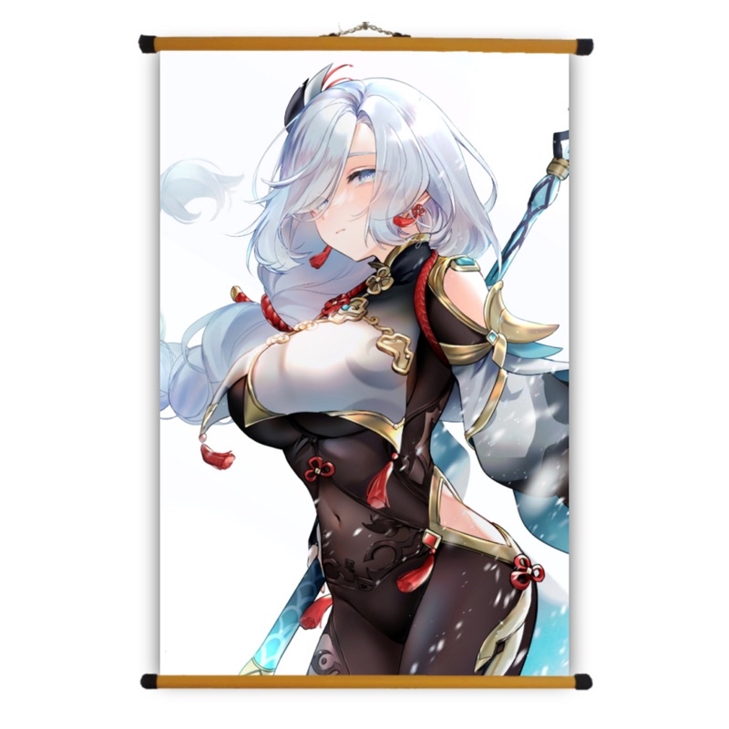 Poster Vải Shenhe Genshin Impact