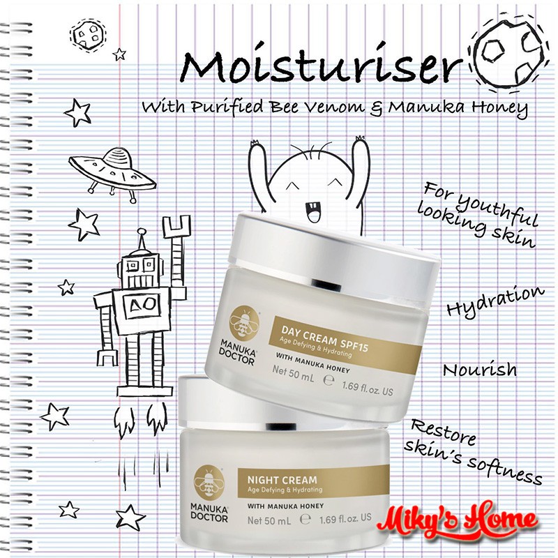 Kem dưỡng đêm trẻ hóa phục hồi da Manuka Doctor Skincare Night Cream 50ml - UK