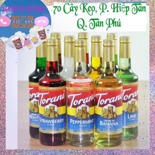 Siro Syrup Torani chai 750ml đủ mùi vị