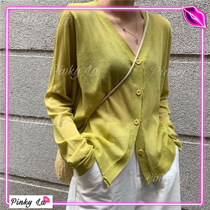 Áo cardigan 4 nút tròn