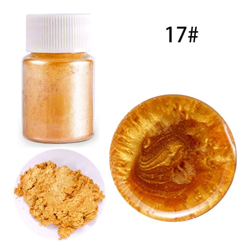 Bột sắc tố màu ngọc trai Mica làm đồ trang sức bằng nhựa resin với 21 màu tự chọn Aurora