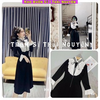 Váy tiểu thư kèm nơ hàng quảng châu