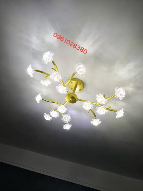 Đèn chùm hoa mai hàng đẹp 18-36 bóng