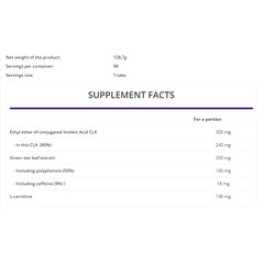Viên đốt mỡ giảm cân Ostrovit Cla + Green Tea + L-carnitine 90 viên - Hỗ trợ giảm mỡ trong tập gym | BigBuy360 - bigbuy360.vn