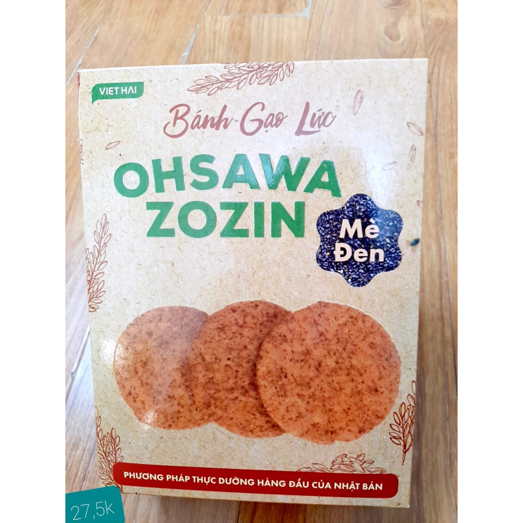 Bánh gạo lức mè đen OHSAWA ZOZIN - thực phẩm ăn kiêng hàng đầu của thực dưỡng Nhật Bản