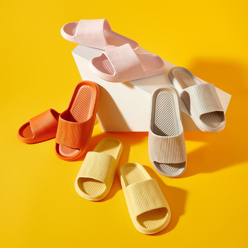 Dép bánh mì Nam Nữ quai quang đế cao thời trang , dép nữ quai ngang siêu nhẹ A101 Warm&Cute