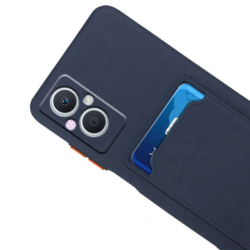 Ốp Điện Thoại Silicon Mềm Có Ngăn Đựng Thẻ Và Giá Đỡ Cho OPPO A96 A36 A76 Reno7 5G 4G Reno8 Reno 8 7