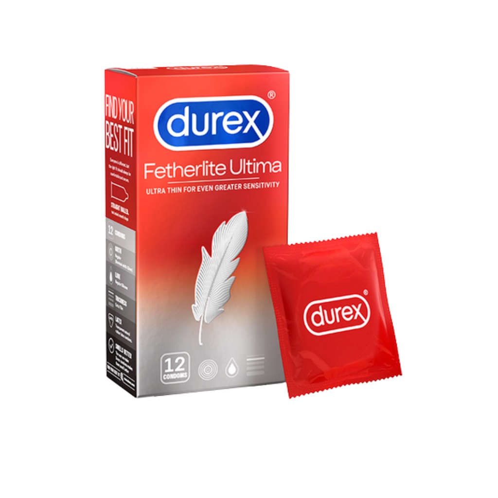 Bộ 2 hộp Bao cao su siêu mỏng DUREX Fetherlite Ultima  siêu mỏng 12bao / 1 hộp