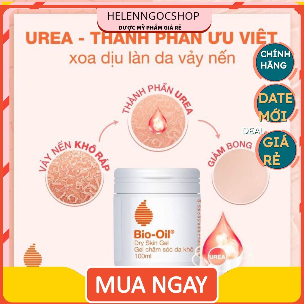 BIO OIL GEL 50ML/100ML/200ML ĐEM LẠI LÀN DA MỌNG NƯỚC CHO DA KHÔ, LÃO HÓA