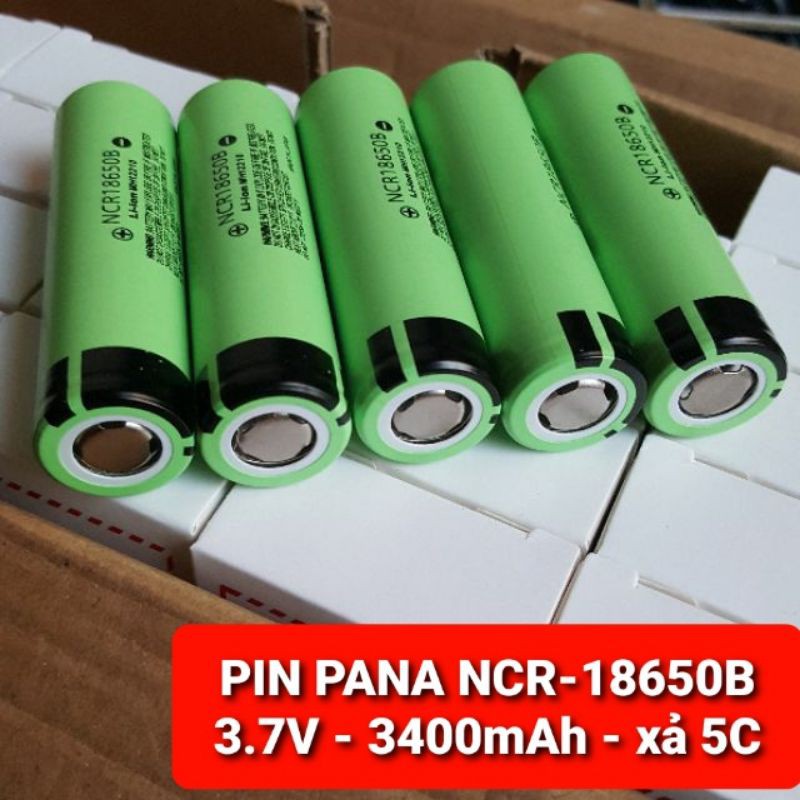 CELL PIN PANA NCR18650B - DUNG LƯỢNG 3400MAH DÒNG XẢ 5C