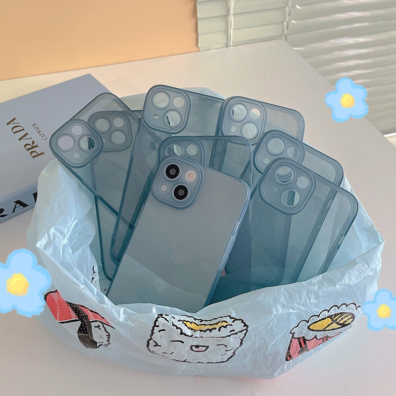 Ốp Điện Thoại Silicon Mềm Trong Suốt Chống Sốc Cho iPhone 14 13 12 Mini 11 Pro Max X XR XS Max 7 Plus 8Plus