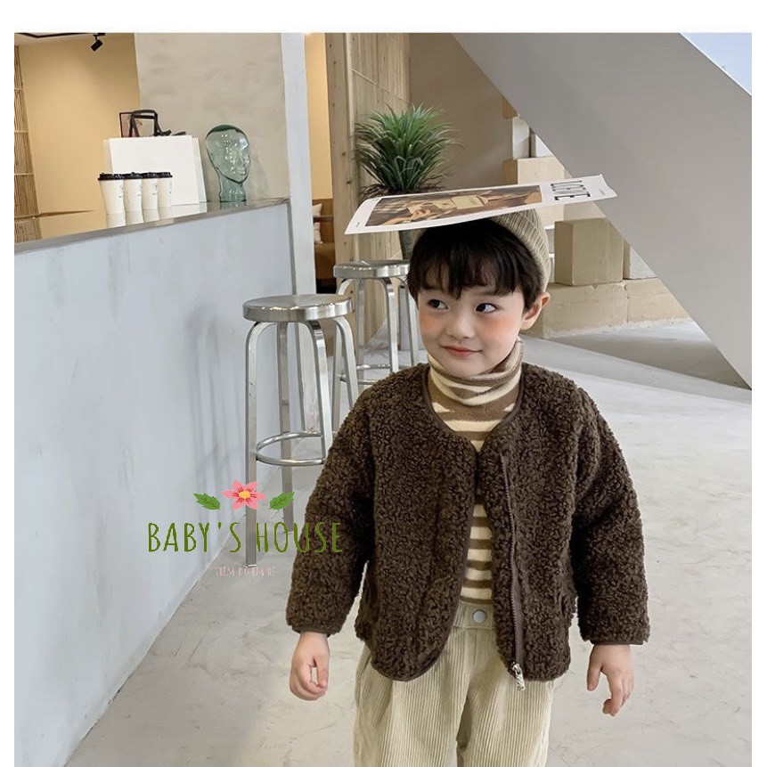 Áo khoác lông cừu cao cấp cho bé AK01 - Baby House