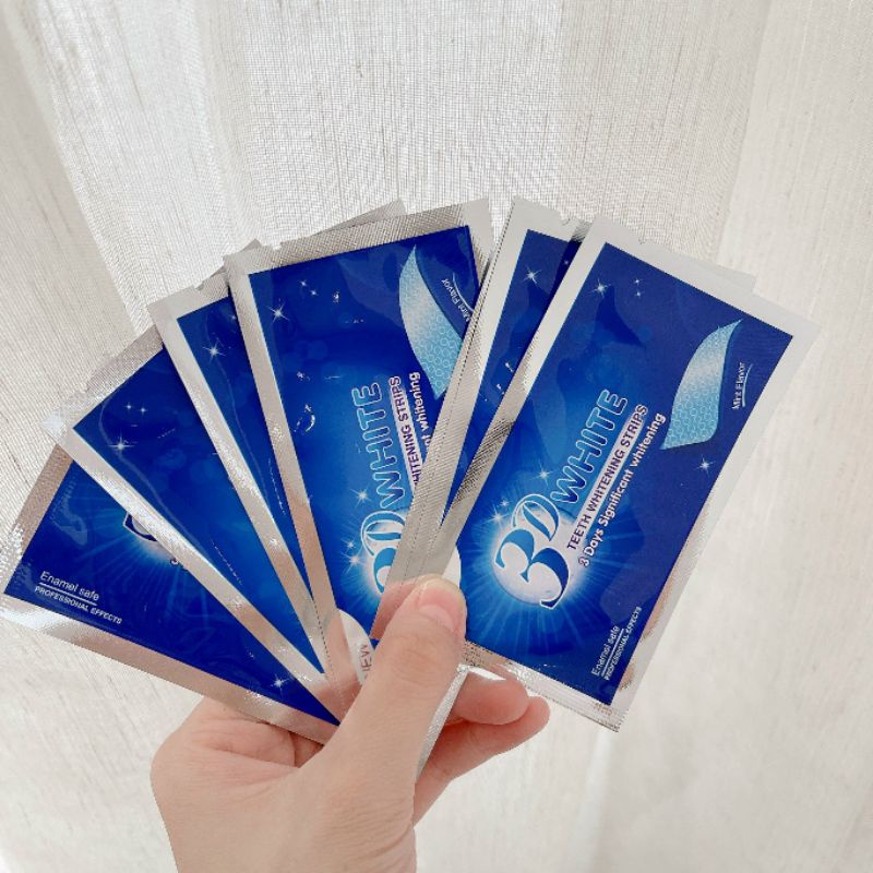 Miếng dán trắng răng 3D WHITE - teeth whitening strips