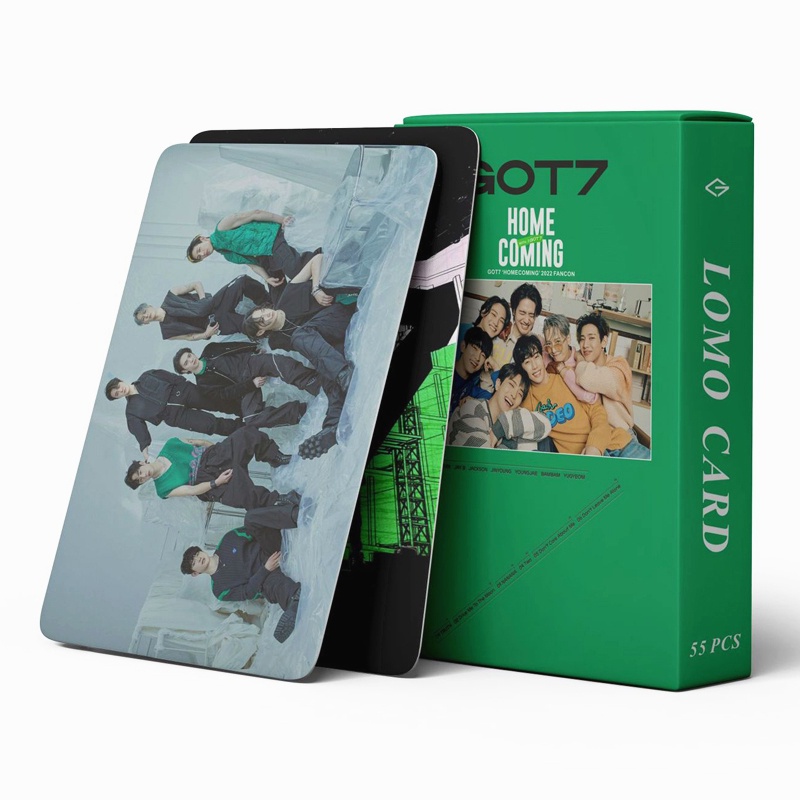 Hộp 55 Tấm Thẻ Hình Nhóm Nhạc GOT7 2022