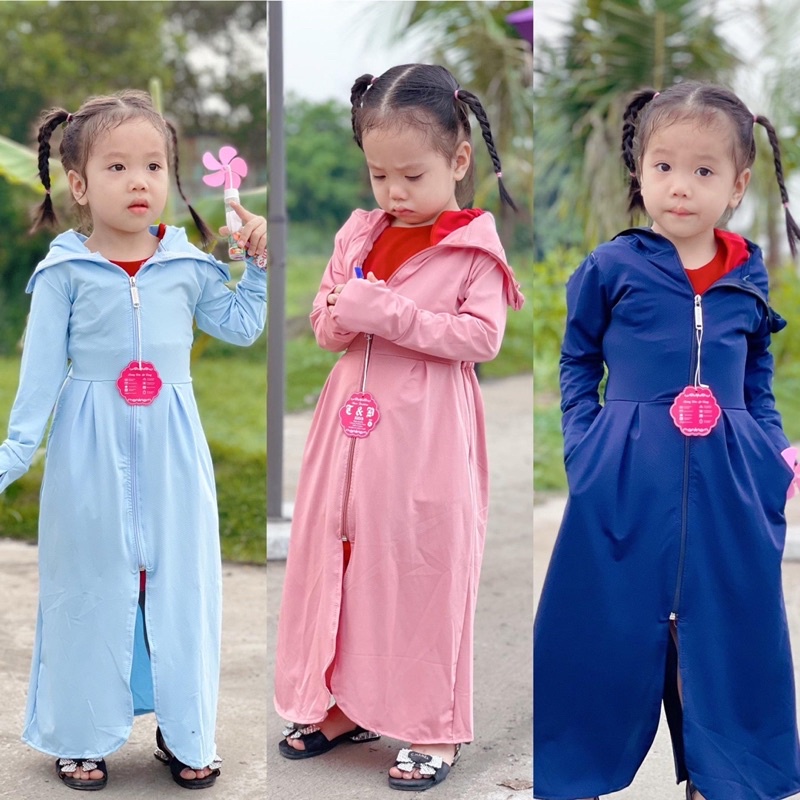 Áo Chống Nắng Toàn Thân Trẻ Em Đi Nắng Chống Tia UV Gây Hại Cho Da Không Đổ Mồ Hôi