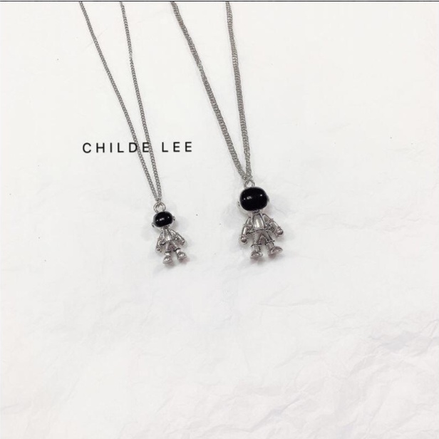 Mới Vòng cổ Mặt Phi Hành Gia Nhỏ Cho Cặp Đôi