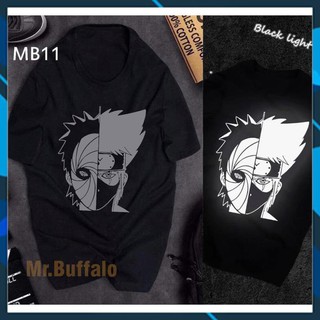 (HOT) Áo phông phản quang Anime Obito Naruto, chất liệu cotton co dãn lên dáng cực ngầu - giảm giá mạnh
