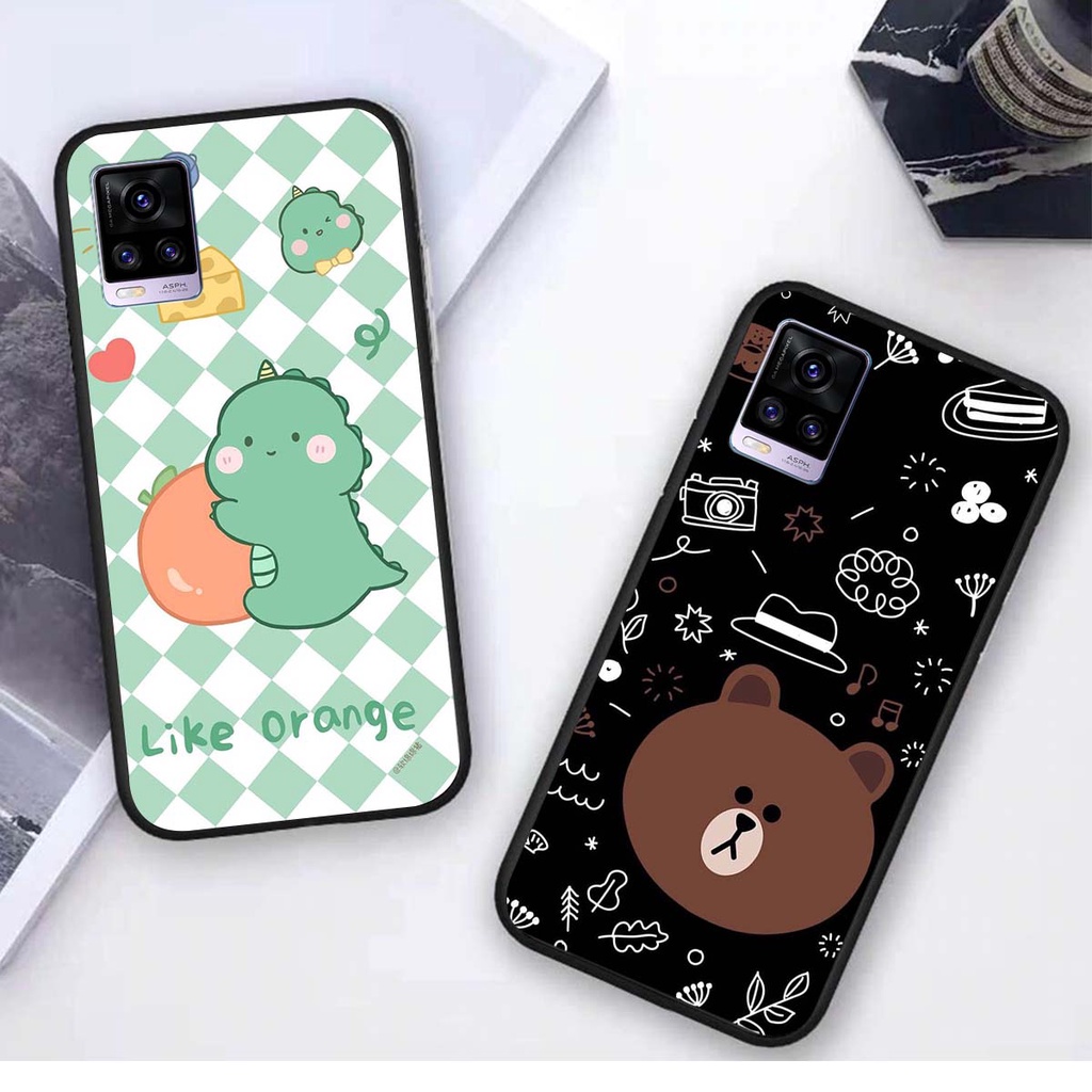 Ốp lưng Vivo V20 in hình khủng long , gấu nâu xinh xắn, siêu cute  mà còn vô cùng RẺ -ĐẸP