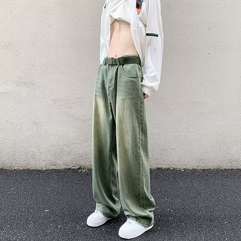 Quần Jean Dài Cỡ Lớn S-3XL Phối Màu Tương Phản Kiểu Hàn Quốc Thời Trang Cho Nam