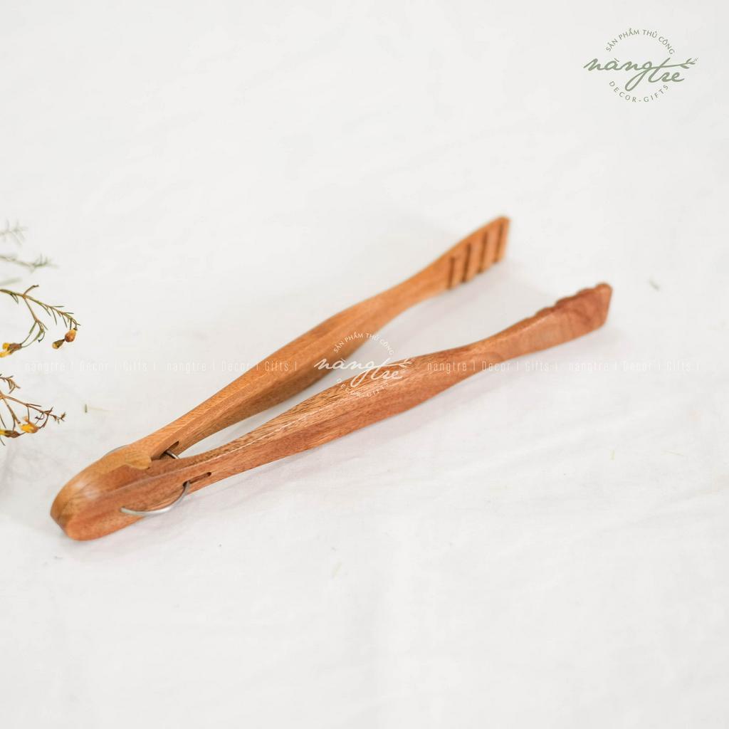 Kẹp gắp thức ăn/bánh bằng gỗ
