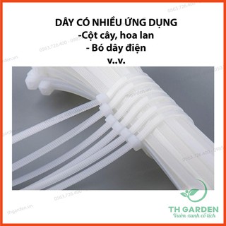 100 Dây Rút Nhựa (Dây Thít, Lạt Thít) - Dài 20cm - Dẻo Dai Siêu Chắc, Siêu Bền