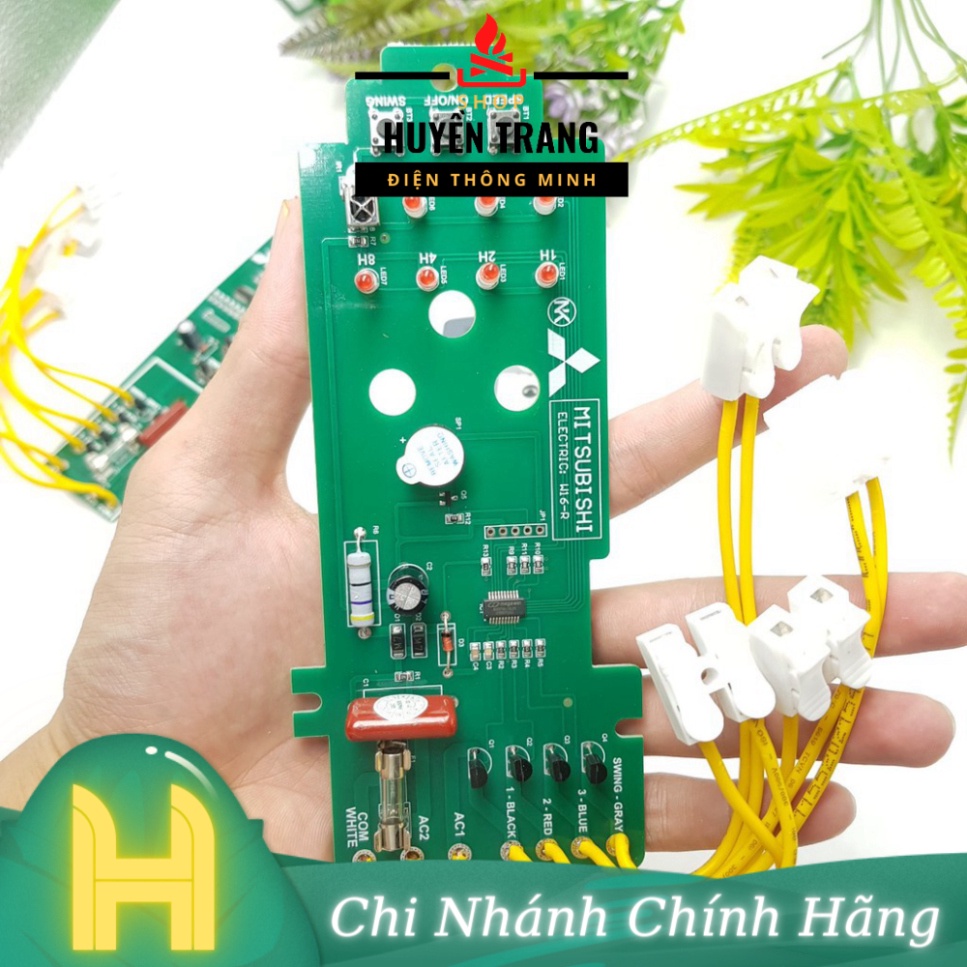 Mạch Quạt Treo Tường Mitsubishi W16 Hàn Sẵn Dây W16RT Bo Quạt Từ Xa Mitsu Mạch Quạt Điều Khiển Từ Xa