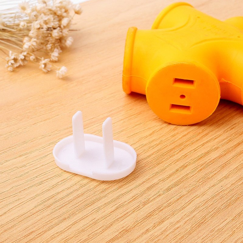 Combo 10 Nút Bọc Ổ Điện 2 Chân Chống Giật Bảo Vệ An Toàn Cho Bé
