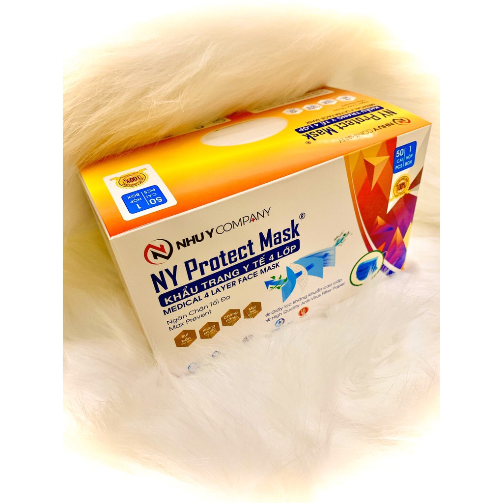 COMBO 2 HỘP KHẨU TRANG 4 LỚP NHƯ Ý NNK 100 CÁI | BigBuy360 - bigbuy360.vn