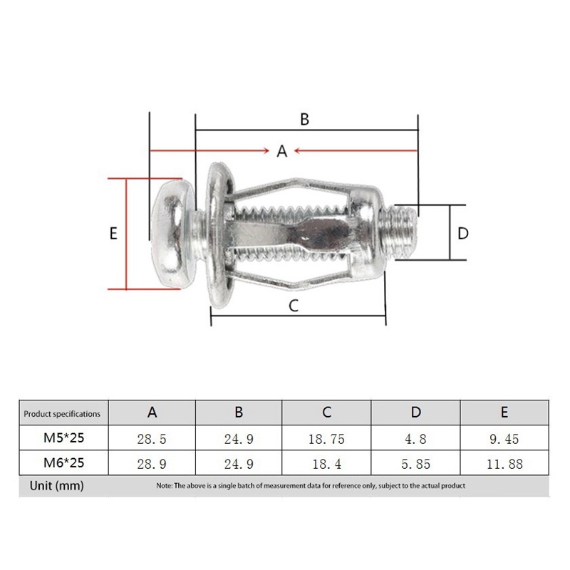 Set 20 đai ốc hình cánh hoa M6x25 bằng kim loại kèm ốc vít chuyên dụng cho xe hơi