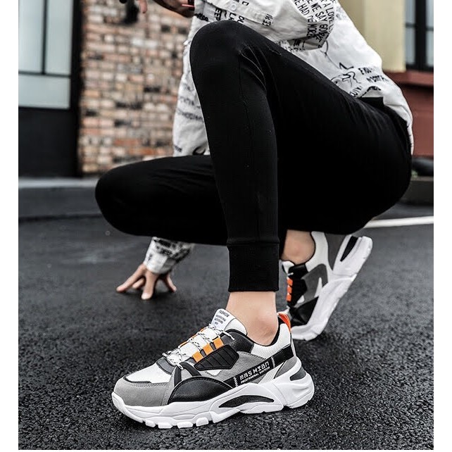 Giày Sneaker Nam , Giày Thể Thao Nam Màu Da Cam Thiết Kế Độc Đáo Chất Liệu Mềm Êm - Mã Sản Phẩm: Q90 | BigBuy360 - bigbuy360.vn